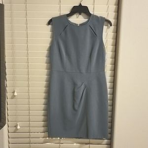 Sleeveless Dusty Blue Sheath Dress